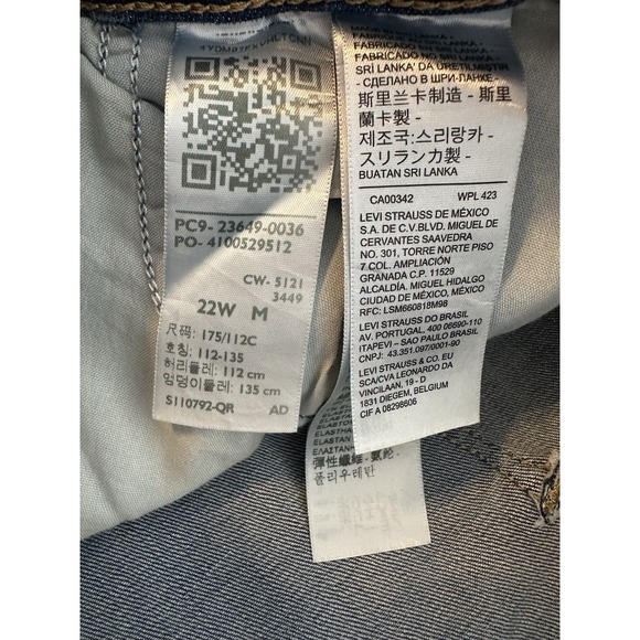 Levi's Jeans‎ Women's Size 22W Bootcut Plus Med Wash Denim Stretch Classic  New - Picture 5 of 8